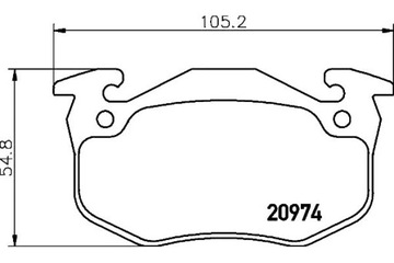 Hella тормозные колодки тормозные citroen saxo 1.6 vtl.vtr s фото №1