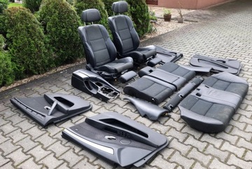 Сидіння салон bmw e61 шкіра напівшкіра шкіряні комплект ідеальні фото №1