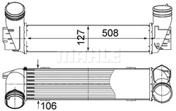 Радиатор воздуха intercoole mahle ci 490 000s фото №1