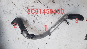 Труба шланг интеркулер vw audi seat 2.0 tdi 3c0145840d фото №1