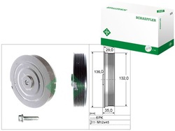 Колесо ременное вала коленчатого renault clio ii kangoo kangoo экспресс фото №1