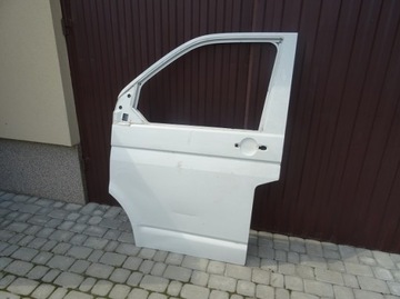 Vw transporter t5 дверь передние левая белый фото №1