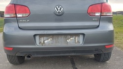 Pas підсилювач зад задній ванна vw golf vi 6 hb 5d la7t фото №1