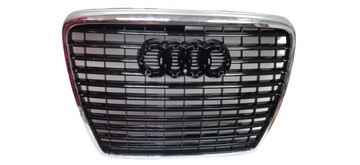 Audi a6 c6 08- решётка радиатор решётка радиатора чёрный блеск рамка хром фото №1