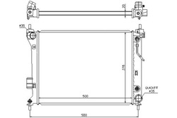 Nissens радіаторів двигуна hyundai i20 1.2/1.4/1.6 фото №1