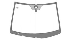 Скло лобове передня lexus rx 300 ii / rx 400h 03-09 +з підігрівом +датчик фото №1