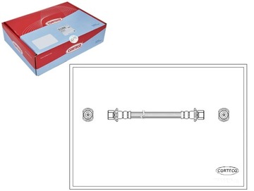 Corteco шланг гальмівний toyota corolla 1.3 xli 1 фото №1