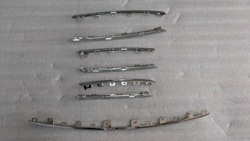 Renault talisman 16 - решётка решётка радиатора планки хром оригинал. 960103680r фото №1