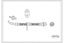 Corteco шланг тормозной toyota corolla 1.3 xli 1 фото №1