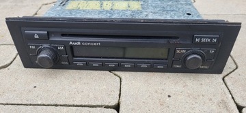 Audi a4 b6 b7 радиопроигрыватель audi concert 1-din фото №1