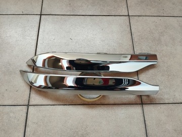 Volvo xc60 ii рестайлінг 22- планка бампера зад ліва хром фото №1