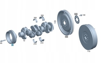 Оригинальные колесо ременное вала mercedes-benz om651 фото №1