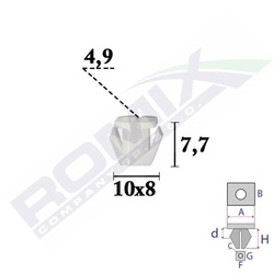 Клипса клипса накладка пороговых hyundai sonata 10sz фото №1