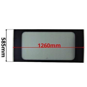 Скло бокова права citroen jumper ii 1260x585 06- 0382 фото №1