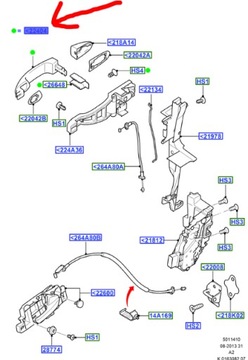 Ручка зовнішня двері перед mondeo smax galaxy фото №1
