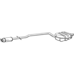Глушитель конечный mini mini r50 r53 r52 01-08 фото №1