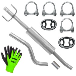 Глушник середній opel tigra 2 ii b 04- 1.4 cabrio фото №1