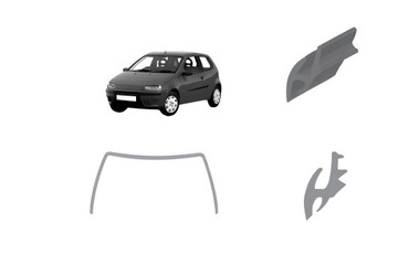 Прокладка скла лобовий передній верхня верх fiat punto ii 1999- 3351asmht фото №1