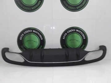 Mercedes c-klasa w206 спойлер хром dokładke бампер зад фото №1