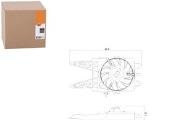 Вентилятор радіатор nrf 46785738 46524605 309059 фото №1