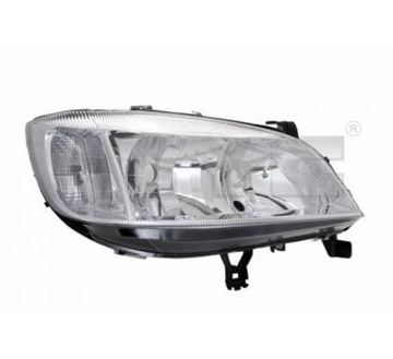 Tyc фара opel zafira 98- h7+hb3 99- reg фото №1