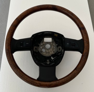 Audi a6 c6 4f кермо дерев'яна шкіра оригінал фото №1