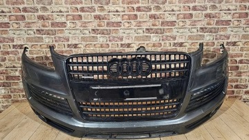 Бампер перед комплектный audi q7 4l 05-10 led pdc омыватель s-line фото №1