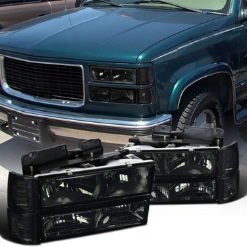 Фары перед gmc c10 sierra yukon 94-98 smoke фото №1
