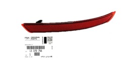 Отражатель бампер левый зад opel astra j универсал 13370756 оригинальный номер оригинал фото №1