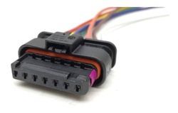 Штекер разъём радара бампера мертвого pola vw audi skoda seat 7 pin 7pin фото №1