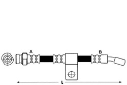 Lpr 6t48159 шланг гальмівний гнучкий фото №1