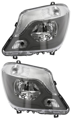 Фари лампи mercedes sprinter w906 13-18 tyc комплект + двигуни фото №1