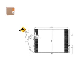 Nrf конденсатор кондиционера db a-klasa w 168 98- фото №1