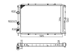 Nrf радіаторів renault megane i 95- фото №1
