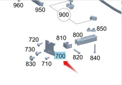 Підтримка кронштейн ременя mercedes c клас w206 лівий a2066209300 фото №1