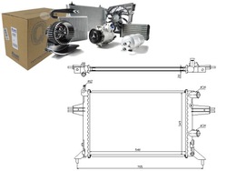 Радіаторів двигуна opel astra g astra g classic 1.2 фото №1