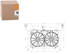 Вентилятор радиатор nrf 163630p010 фото №1