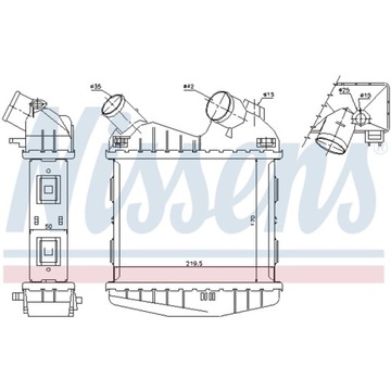 Інтеркулер cabrio city-coupe fortwo 99-07 0.8 фото №1