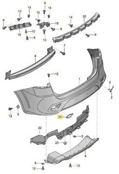 Altea freetrack відбивач зад лівий оригінальний номер 5p8945105a фото №1