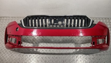 Бампер перед skoda octavia iv 5e3 рестайлинг 24-26 оригинал pdc фото №1