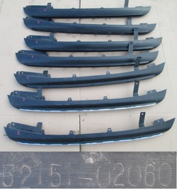 Toyota auris ii hb рестайлинг накладка бампера зад dol нижняя спойлер спойлер фото №1