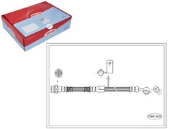 Corteco 19032996 шланг тормозной гибкий фото №1