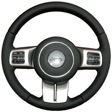 Руль jeep compass patriot wrangler grand cherokee обшивка кожа 227 фото №1