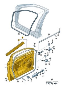 Дверь передние левая audi q3 83a831051d фото №1