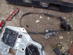 Vw t5 замок вставка ключ двері крила задні ліві комплект фото №1