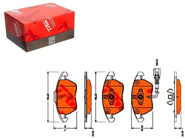 Гальмівні колодки гальмівні vw перед cc eos golf jetta passat фото №1