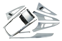 Audi a6 c7 4g0 рестайлинг планки декоры интерьера хром алюминий фото №1