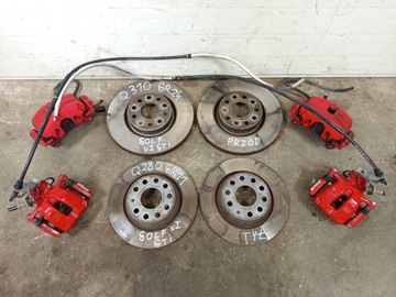 Суппорт зажимы диски перед зад swap vw golf vi gti перед 310 mm фото №1