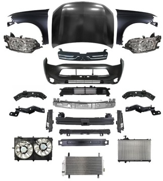 Outlander 12-15 перед капот бампер pas крило фото №1