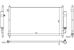 Nissens радиаторов кондиционера з осушитель hond фото №1